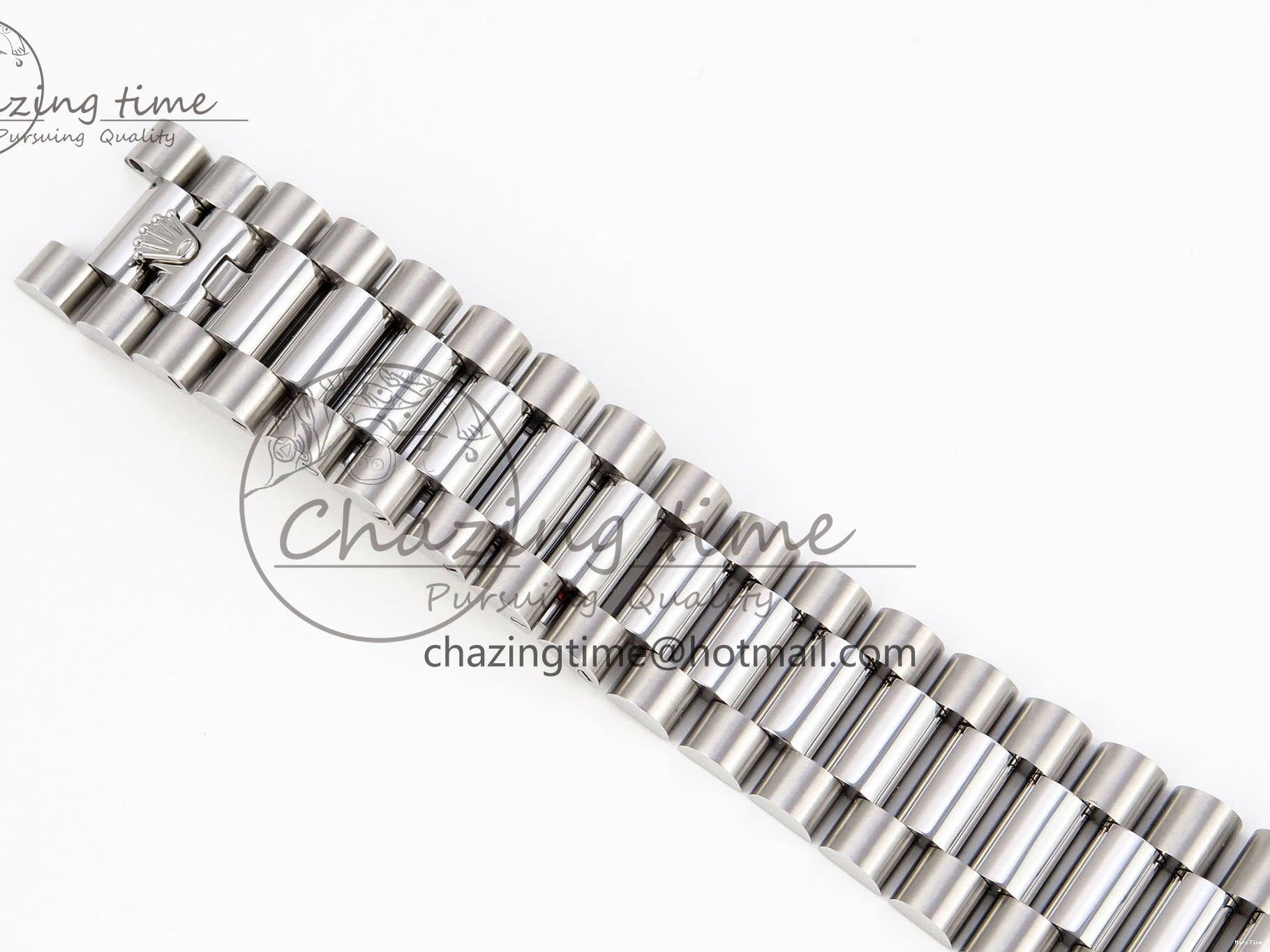 MiroTime 0328 ComfortFit DayDate 40 SS GSF Gain Weight Gray Stick Dial on President Bracelet A 1927